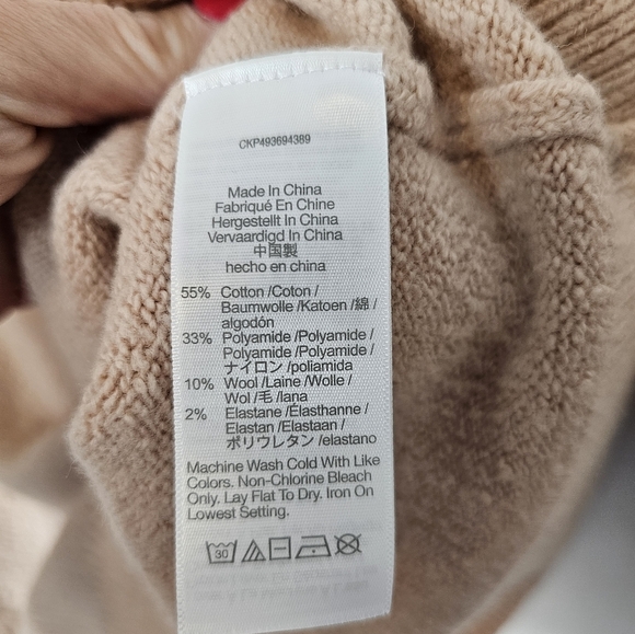 Madewell Cotton & Wool Blend Cardigan Light Pink Womens Size XS NWT - Picture 5 of 7